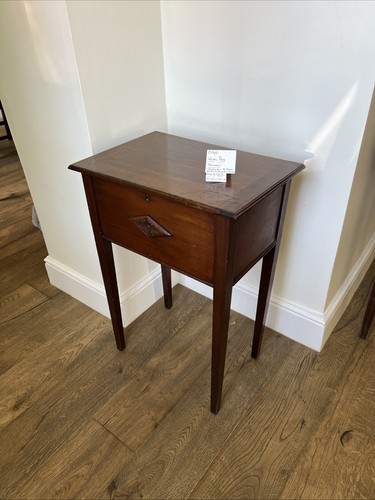Antique mahogany wood sewing - wood,