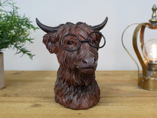 Rustic quirky resin highland - quirky,