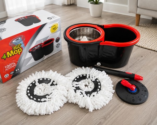 Mop bucket 360 spin - mop, easy