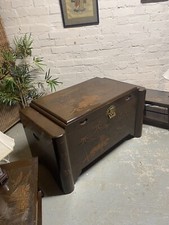 Antique camphor wood kist - antique,