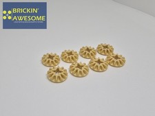 LEGO TECHNIC 4565452 6589 CONICAL WHEEL Z12 BRICK YELLOW X8 GENUINE
