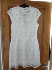 Lipsy Womans White Dress Size