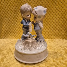 Charming Vintage Sears Roebuck Music Box. Plays Fleur De Lis. 