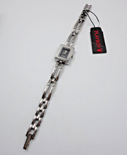 Vintage Playboy Bunny Rectangular Watch - Silver Tone Stainless Steel Metal