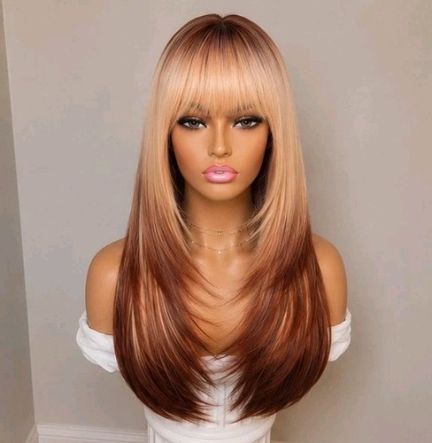 Wig human hair - blend,
