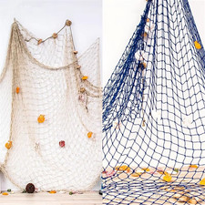 Fishing Net Wall Hanging Nautical Home Decor Marine Studio Room Ornament