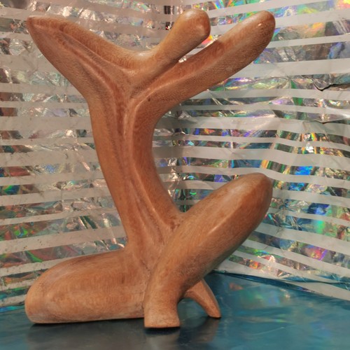 Large vintage hand carved - vintage,
