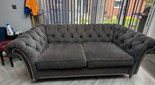 Grey Next Chesterfield Sofa 2 Seat