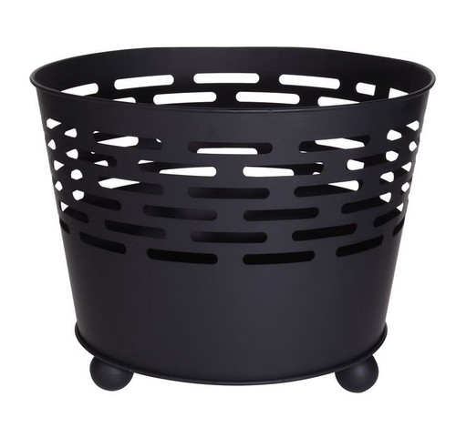Black outdoor fire - black, basket