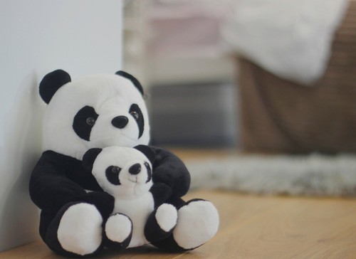 Large panda door - door, heavy