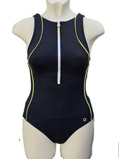 M&S Zip Up Swimsuit Goodmove Swimming Costume Blue Black Pink Size 8 10 12 14 22