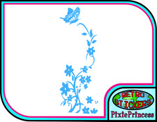 Butterfly Flower F Vinyl