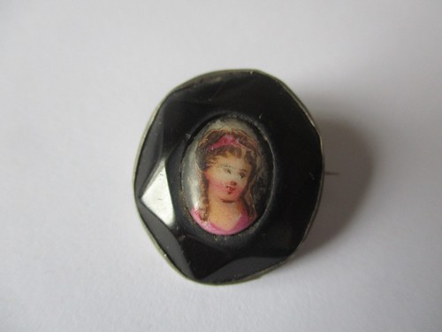 Antique brooch portrait - , &