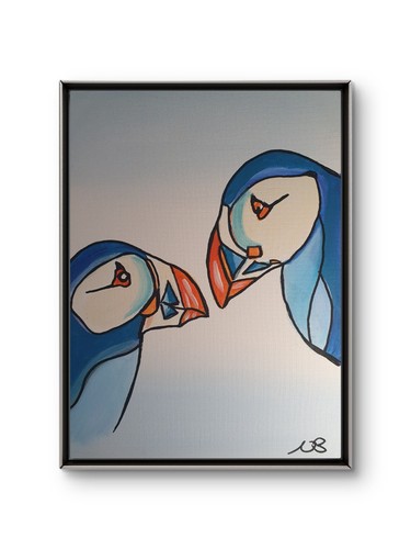 Original bird 12x16 painting - 12x16,