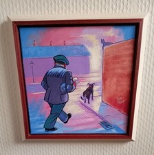 Joe Rust Original 2012 Framed Painting on Canvas 'Thunderclap' Northern Art