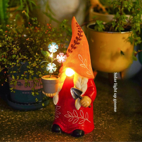 Solar light garden gnome - solar,