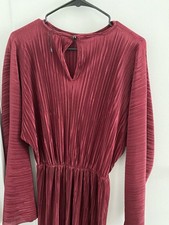 Boohoo Plisse Dress New