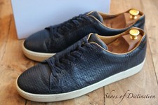 Russell & Bromley Navy Blue Woven Leather Trainers Men's UK 11 US 12 EU 45
