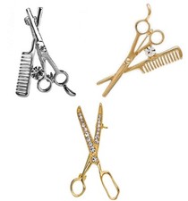 Hairdressing brooch pin - hairdressing,
