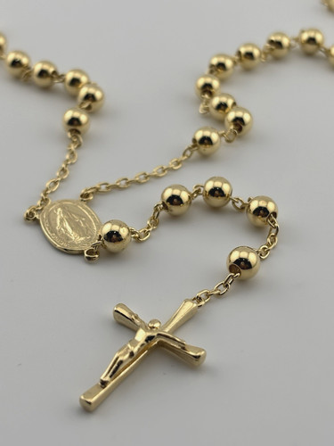 9ct yellow gold rosary - 9ct,