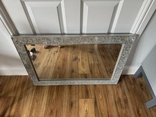 Gorgeous Large Mosaic Crushed Sparkly Glass Edged Mirror