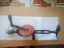 Antique hand cranked drill