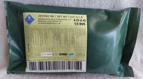Polish ration pack menu 4 - polish, sr
