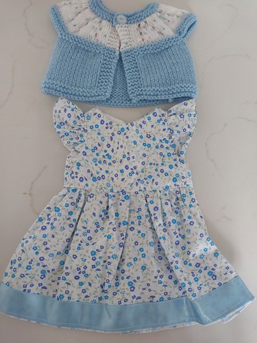 Dolls dress and cardigan - dolls,
