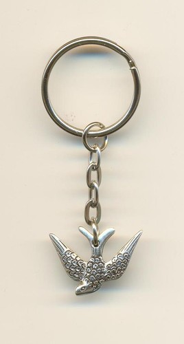 Swallow bird keyring - /,