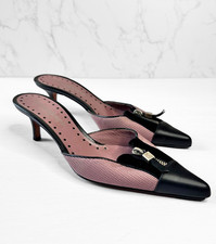 YSL Shoes | Yves Saint Laurent YSL Rive Gauche Bicolour Mule Heels Size 36 UK3