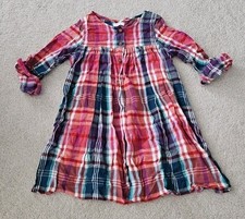 Colourful Tartan Dress By NEXT Girls Aged 3-4 Years
