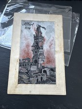Hand Embroidered WWI Silk