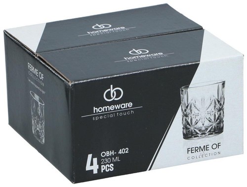Homeware glass set pieces - 4,