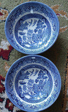 Pair of Churchill Ceramic Blue