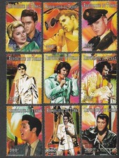 Elvis Presley Music stamps  mnh Rock Pop singer  Senegal
