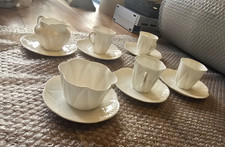 Vintage Shelley White Dainty Part Coffee Set 12 pieces