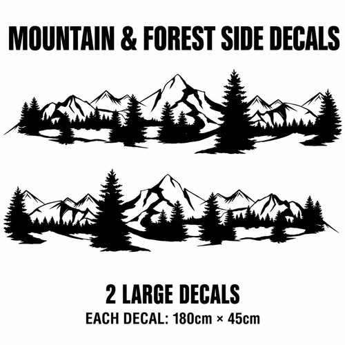 Mountain forest side decals - ,