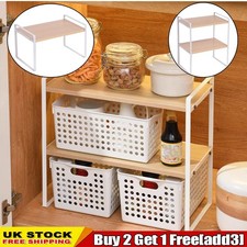 Shelves Desktop Bookshelf Organizer Rack Storage Shelf Metal Side Panel W/ Holes