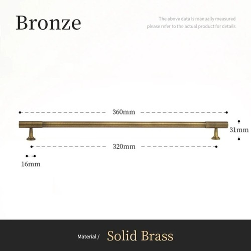 Antique brass knurled - knurled, cabinet
