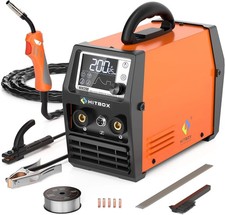 Hitbox HIM200 140A Portable 4-1 Inverter DC Digital Gasless Welding Machine