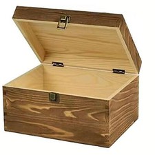 Wooden Storage Box Craft Flip
