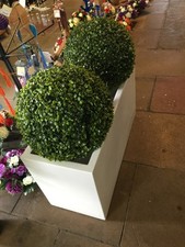 White Planter Trough Style Garden Retro Furniture Bespoke Design 