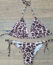 Bahimi London Animal Print  Bikini L