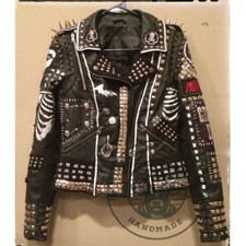 Men's Bikers Patches Jacket
