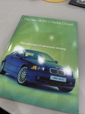 BMW 3 Series Coupe  UK  Sales Brochure 1999 in Excellent  condition 