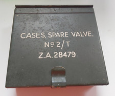 WW2 BRITISH ARMY MILITARY RADIO WIRELESS SET 38 WS38 CASES SPARE VALVE NO2T