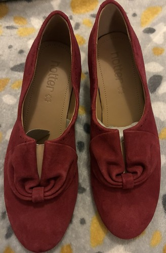 Hotter donna dark red suede - hotter,