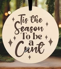 Rude Christmas Bauble Funny Xmas Tree Decoration Perfect for Secret Santa Gift