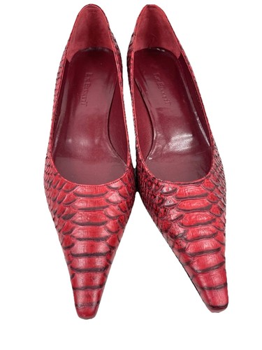 Bennett red leather court - l.k.,