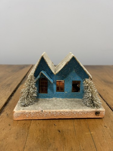 Vintage putz house - house, made
